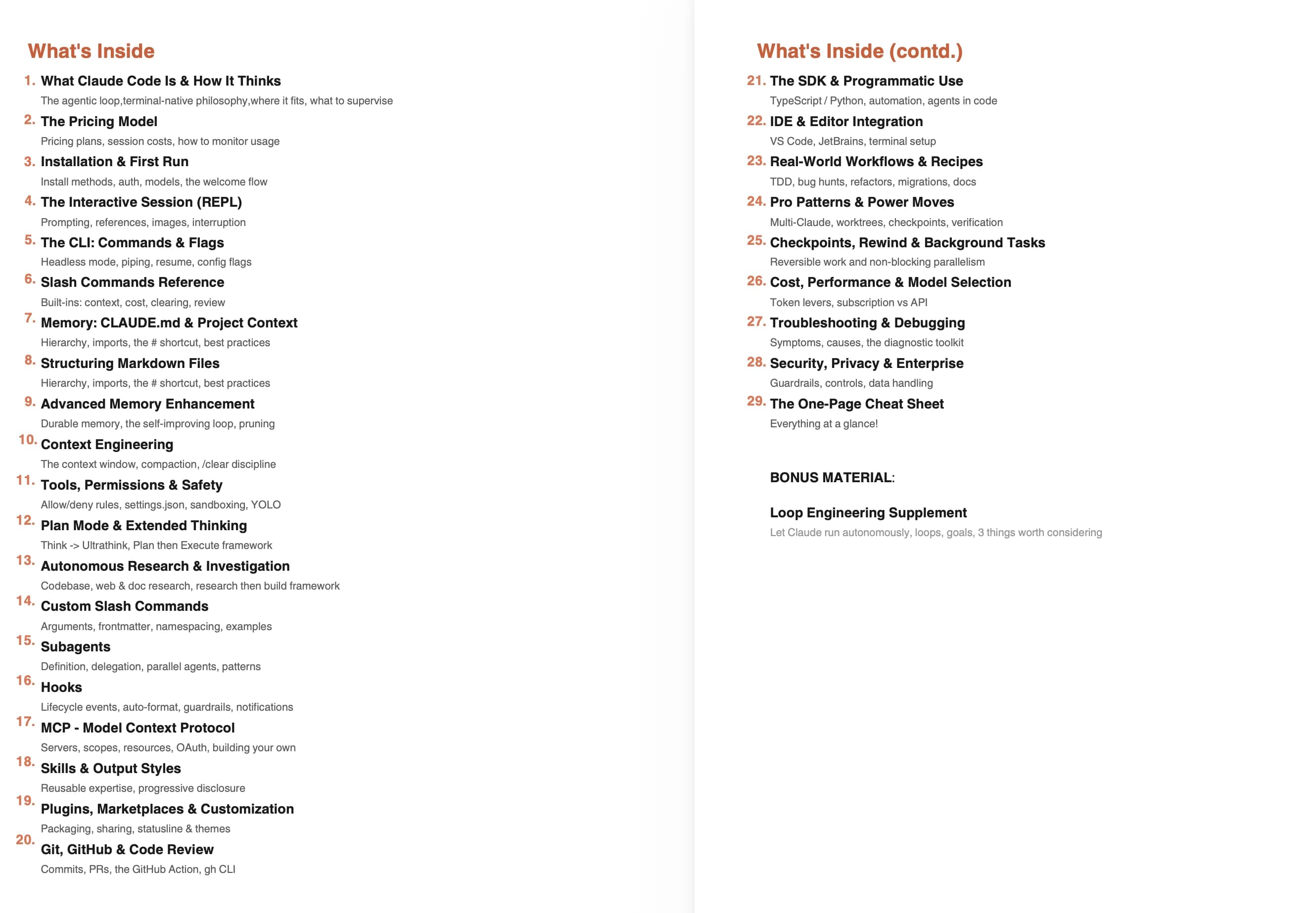Table of Contents