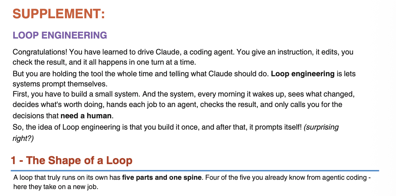 Loop Engineering (Supplement)